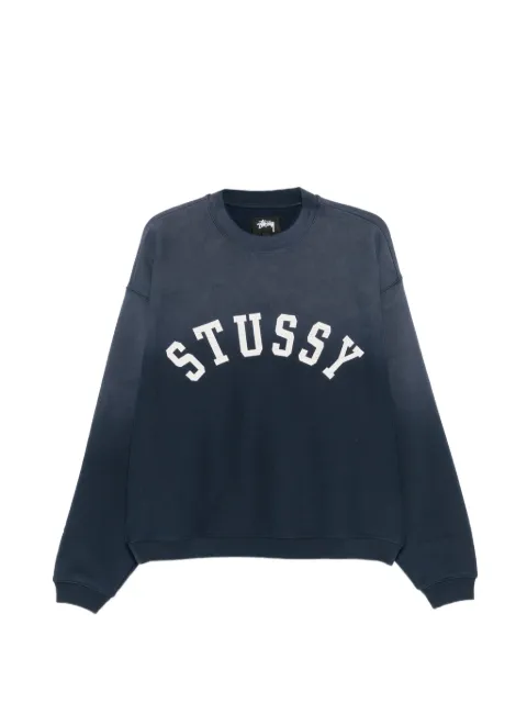 Stüssy logo-print cotton sweatshirt
