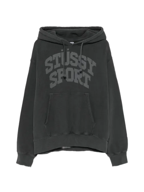 Stüssy logo-print cotton hoodie