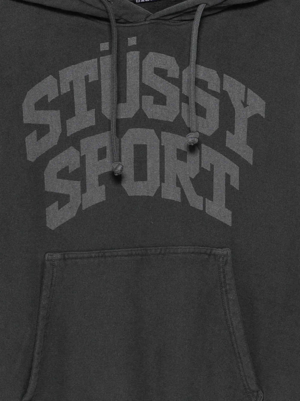 Stüssy Katoenen hoodie met logoprint Zwart