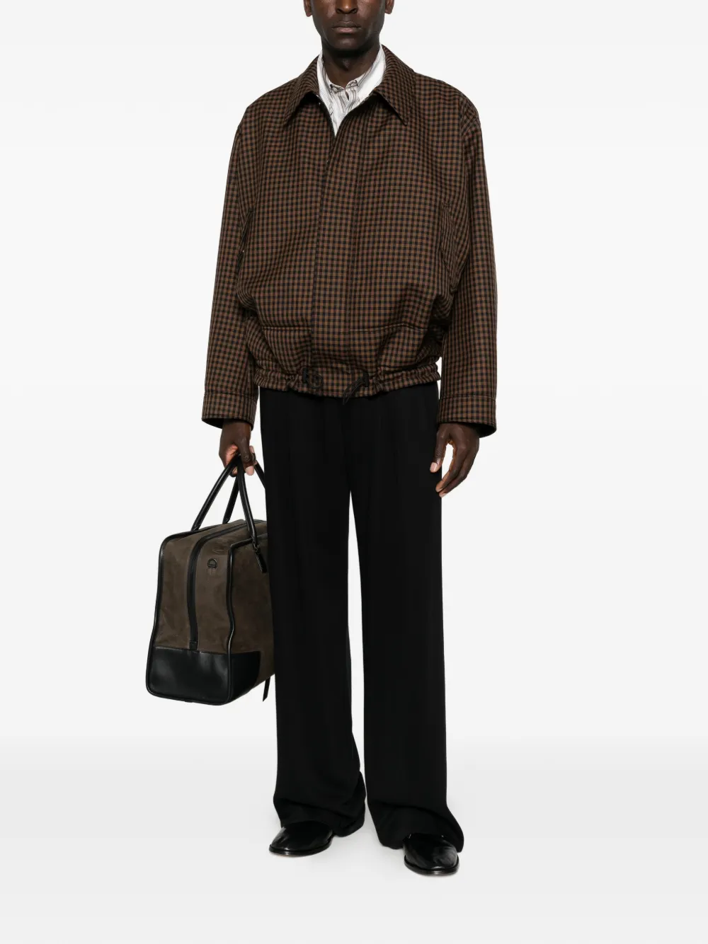 LOEWE Jack met gingham ruit Bruin