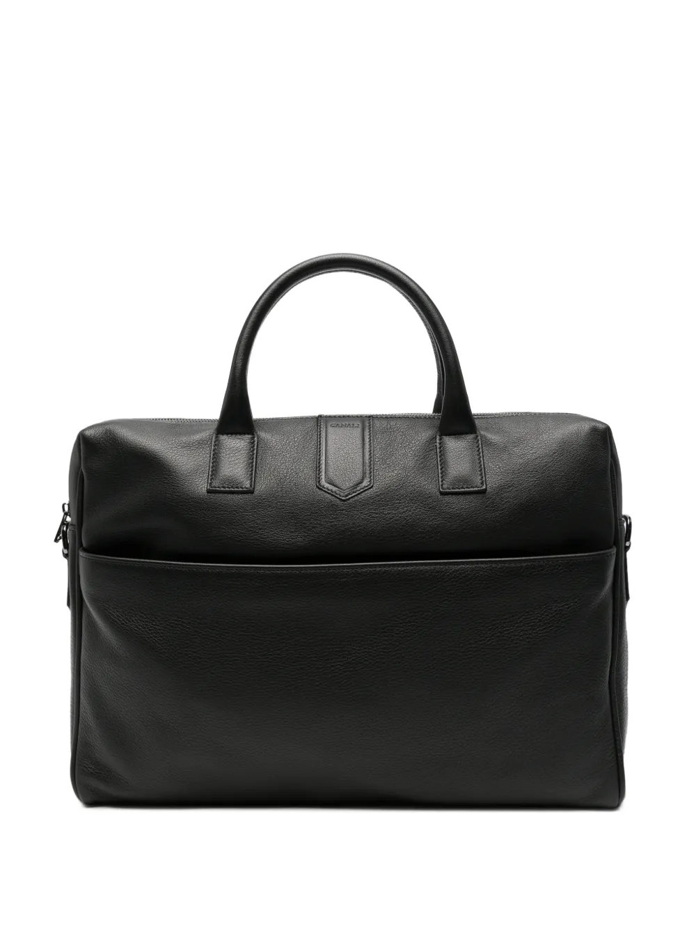 Canali leather briefcase - Schwarz