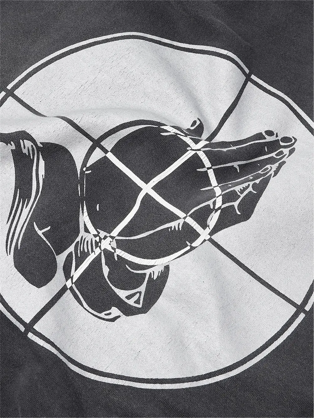 SAINT MXXXXXX Eternal hoodie met grafische print Zwart