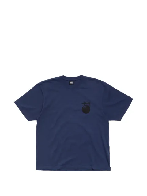 Stüssy 8 Ball pigment-dyed logo-print T-shirt