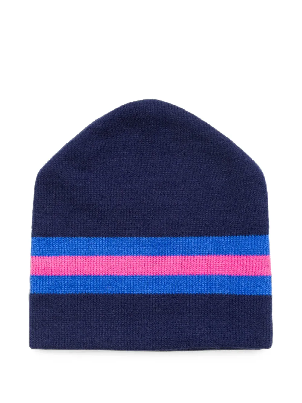 Stüssy Gestreepte muts met logo-print Blauw