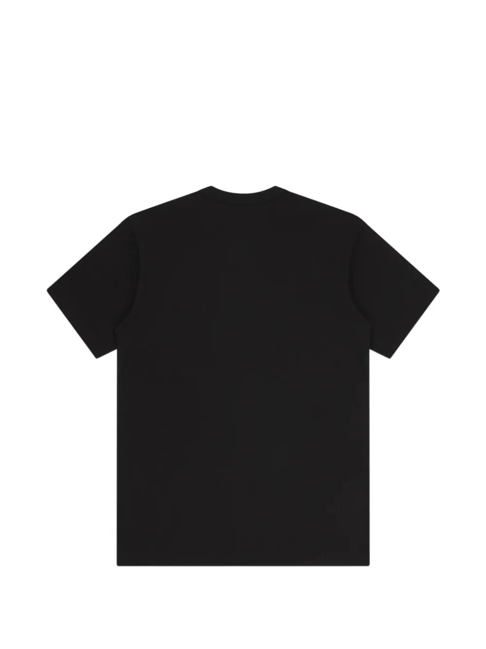 Comme Des Garçons Shirt paint-splatter logo-print T-shirt Zwart