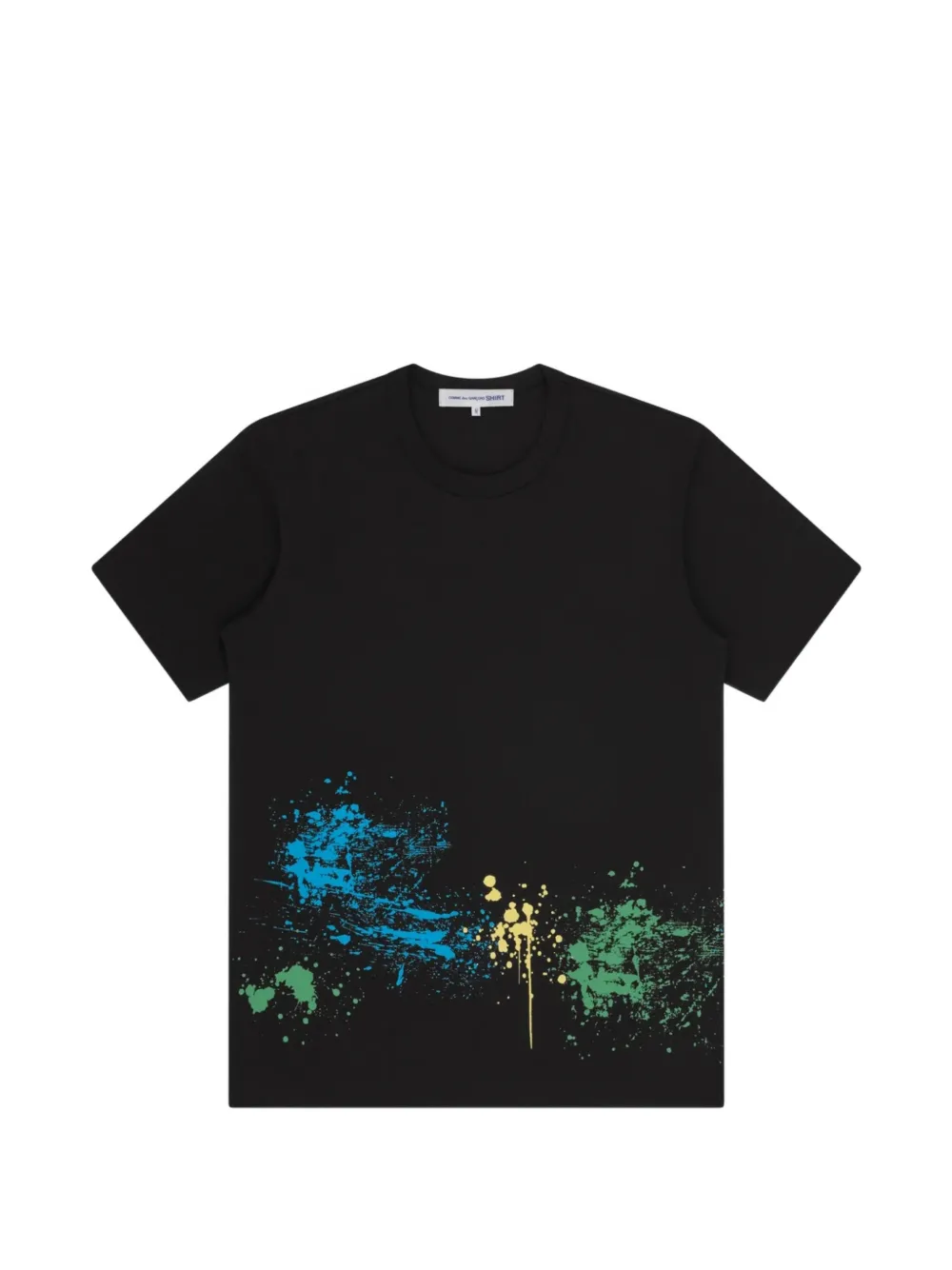 Comme Des Garçons Shirt paint-splatter T-shirt - Nero