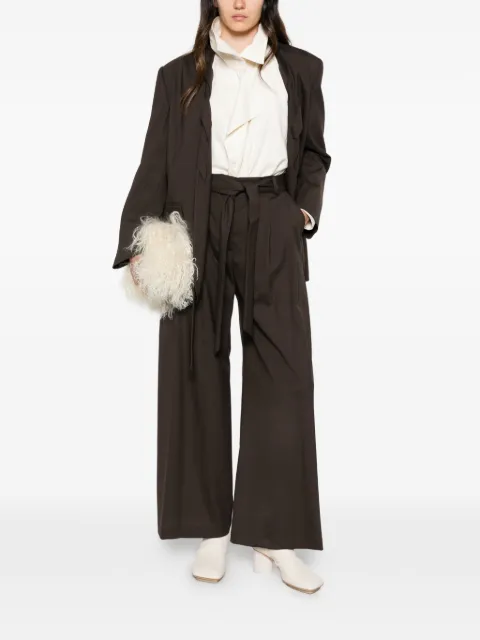 Su belted wide-leg trousers