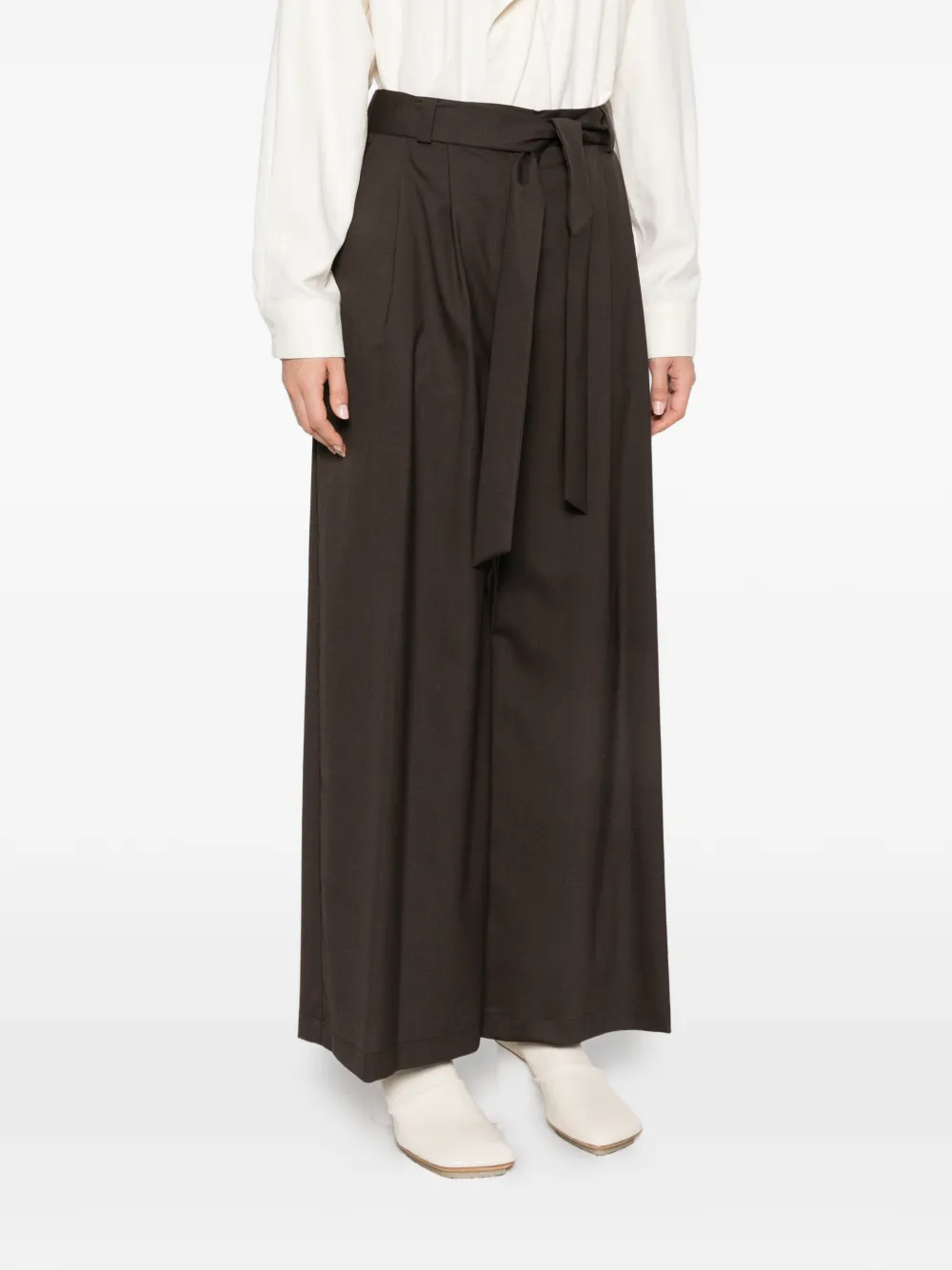 Su Broek met wijde pijpen Bruin