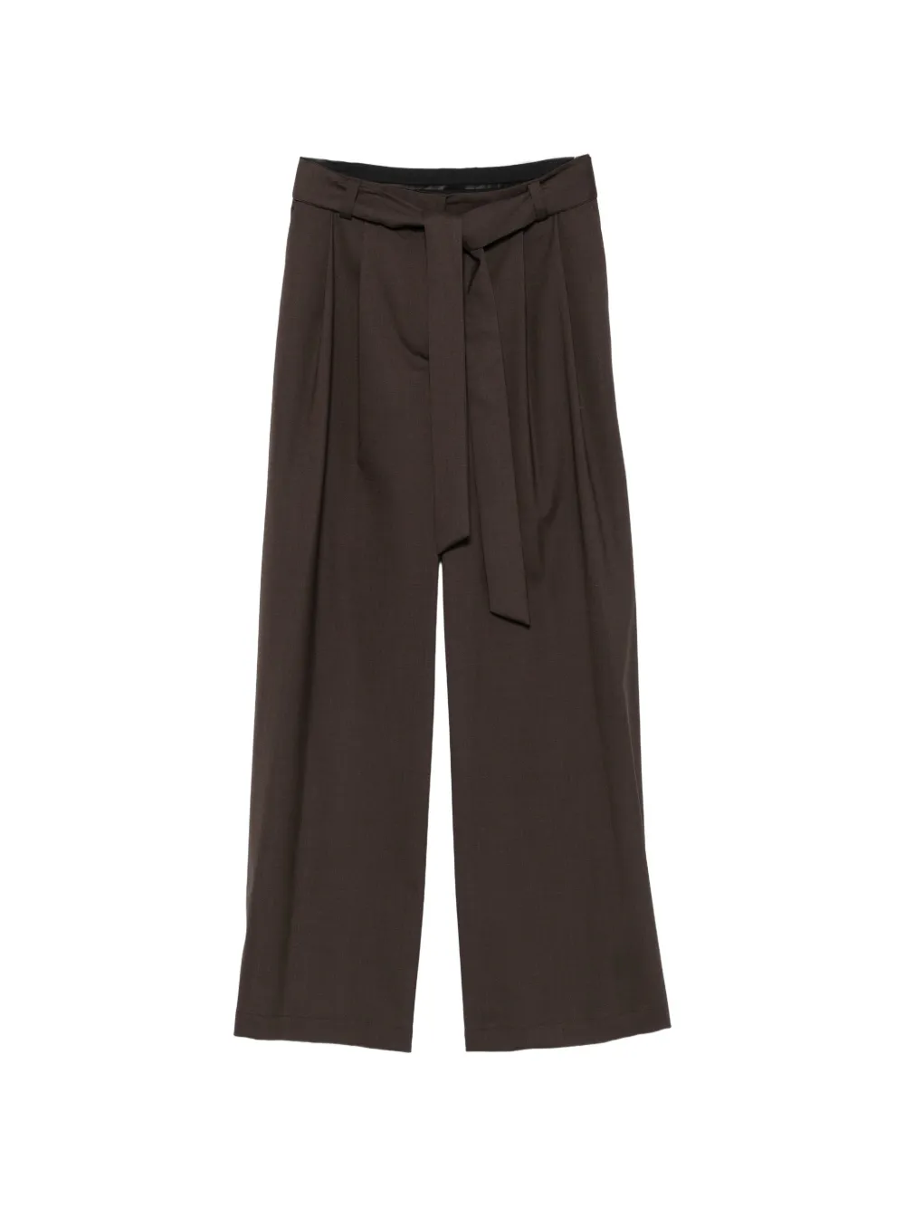 Su belted wide-leg trousers