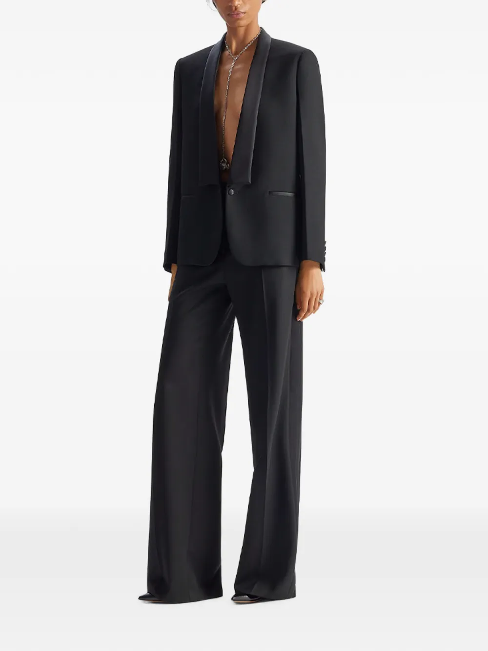 FENDI Blazer met sjaalrevers Zwart