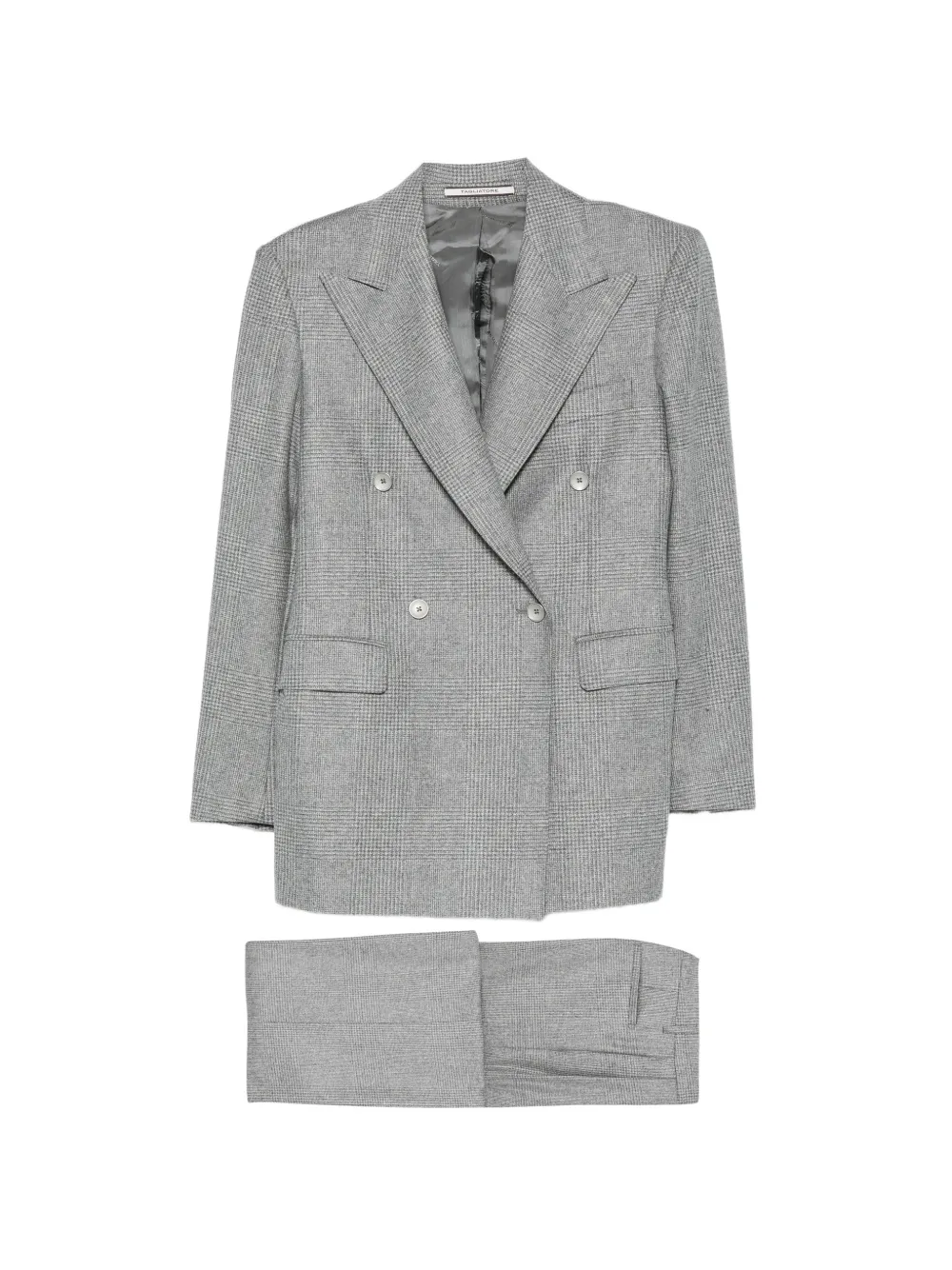 Tagliatore check double-breasted suit - Gris Tagliatore check double-breasted suit - Gris