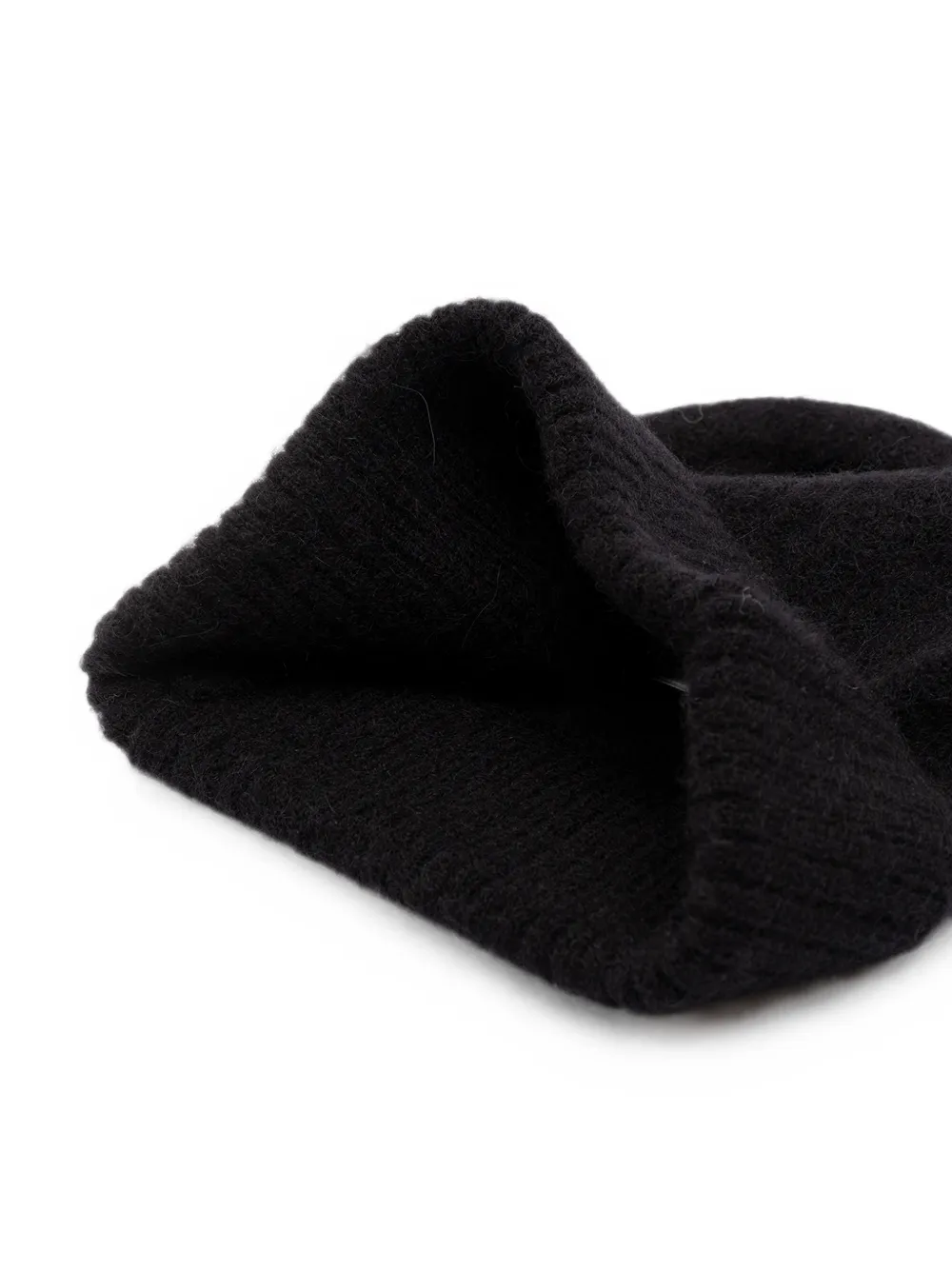 Patrizia Pepe Fly-embroidery beanie hat Zwart