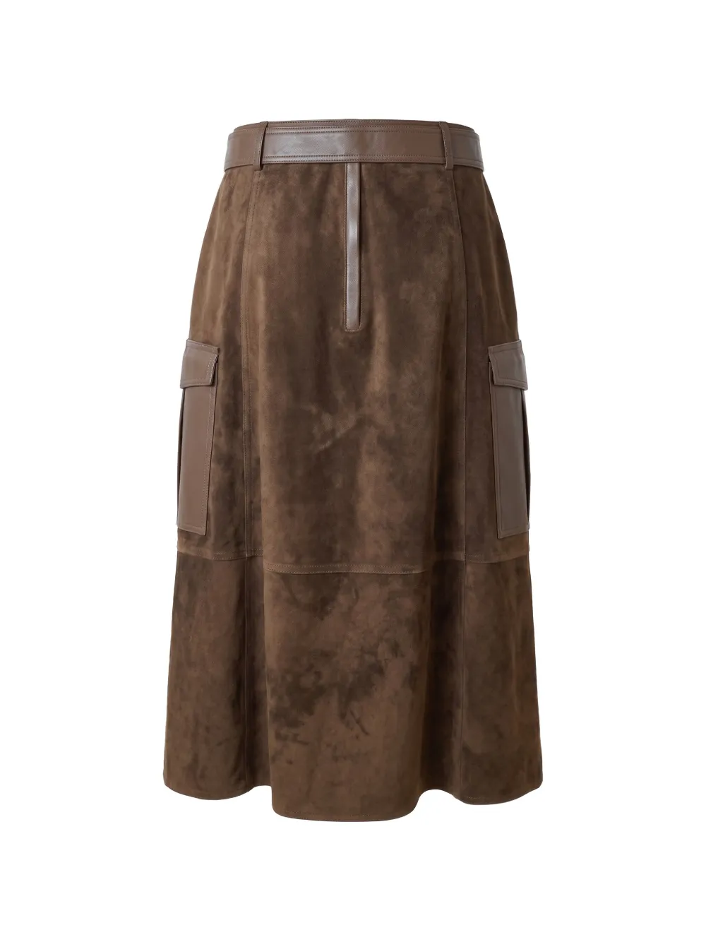 Ports 1961 belted cargo midi skirt Bruin