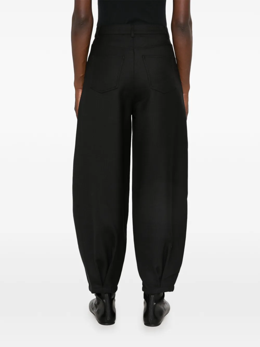 HUI MILANO Ardor broek met toelopende pijpen Zwart