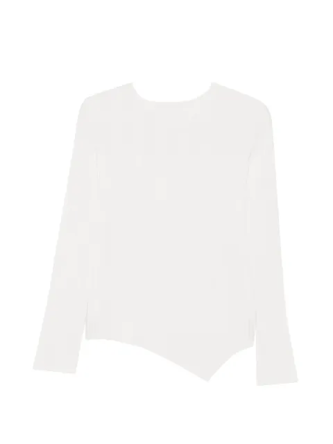 Su ribbed-knit asymmetric sweater