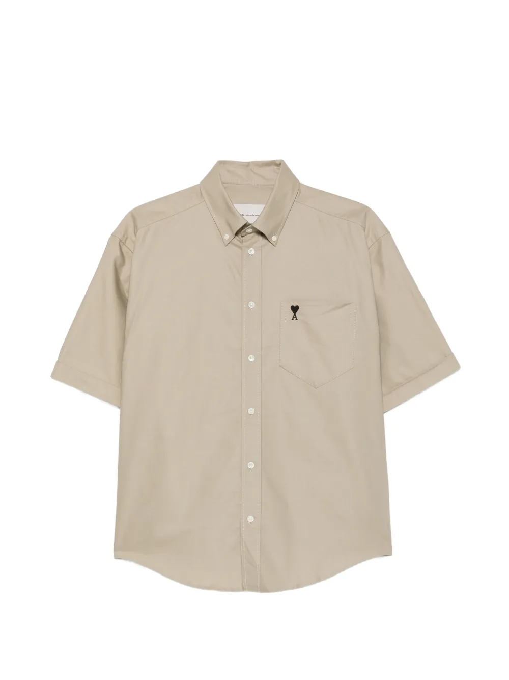 AMI Paris Ami de Coeur short-sleeve shirt - Neutrals