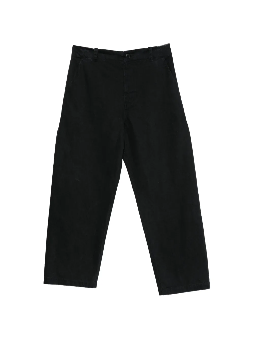 ARPENTEUR brushed moleskin straight-leg trousers - Noir