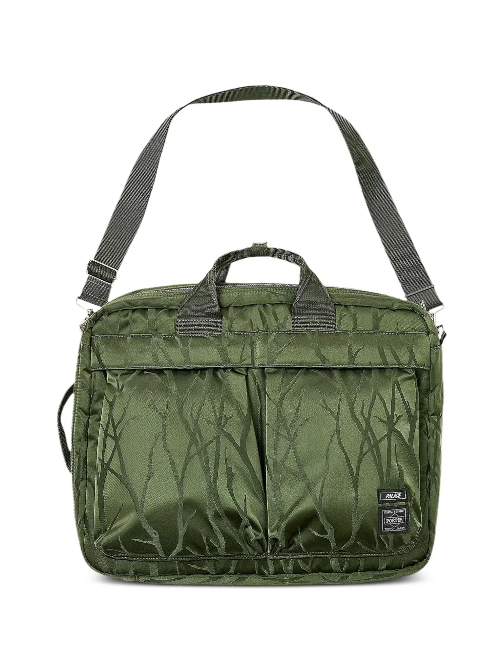 Palace porte-documents Porter 3-Way à motif en jacquard - Vert