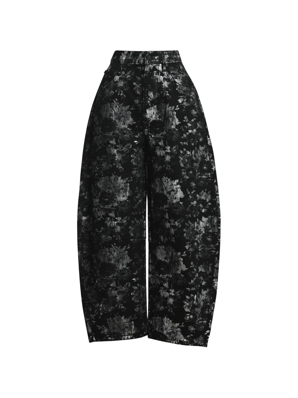 Essentiel Antwerp Jeans Ko a fiori - Nero