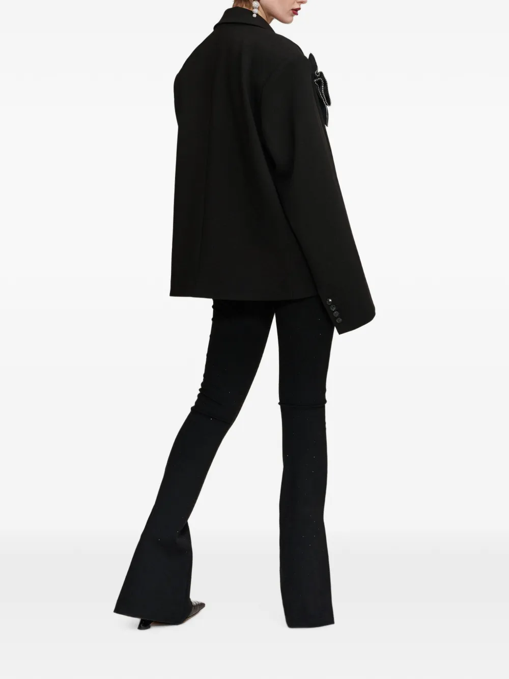 Essentiel Antwerp Kosy double-breasted oversized blazer Zwart