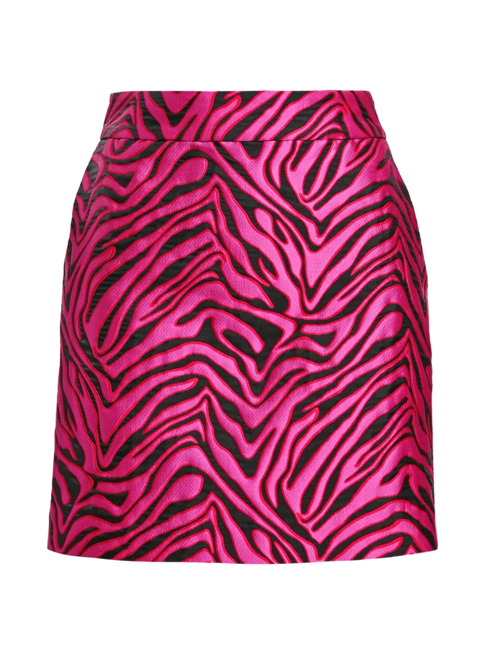 Essentiel Antwerp Kinley zebra-motif jacquard A-line mini skirt - Rosa