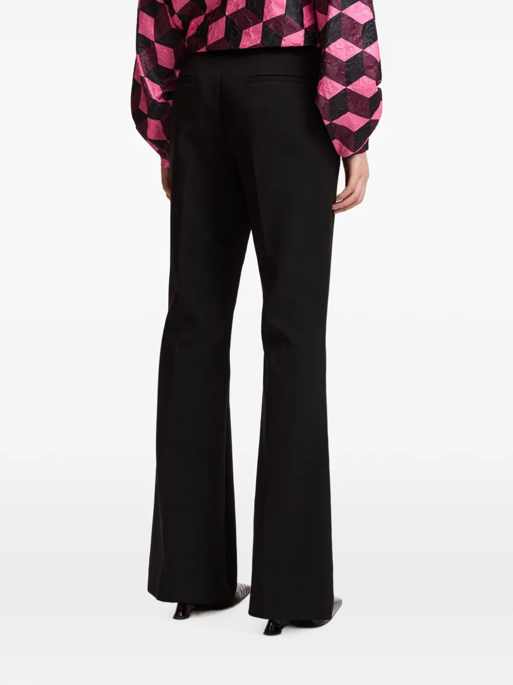 Essentiel Antwerp Keen flared trousers Zwart