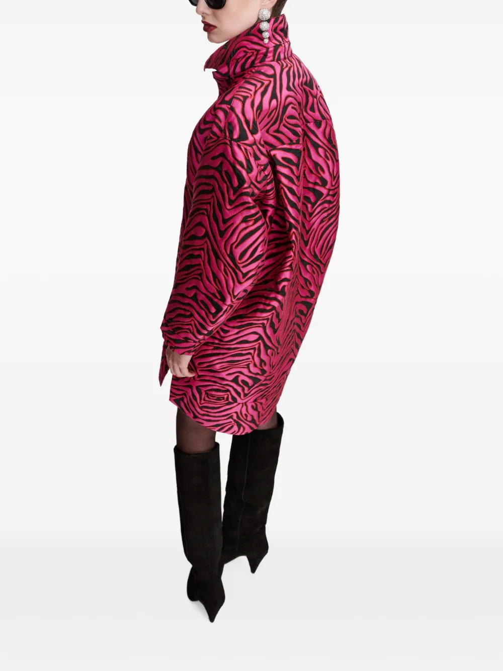 Essentiel Antwerp Keziah mini-jurk met zebraprint Roze