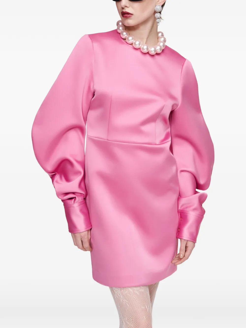 Essentiel Antwerp Kori banana-sleeved shift mini dress Roze