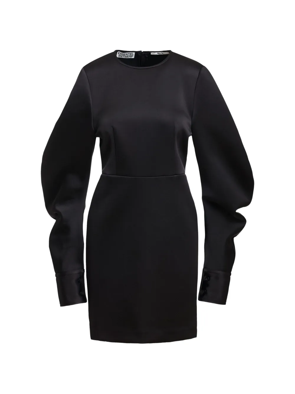 Essentiel Antwerp Kori mini-jurk met bananenmouwen Zwart