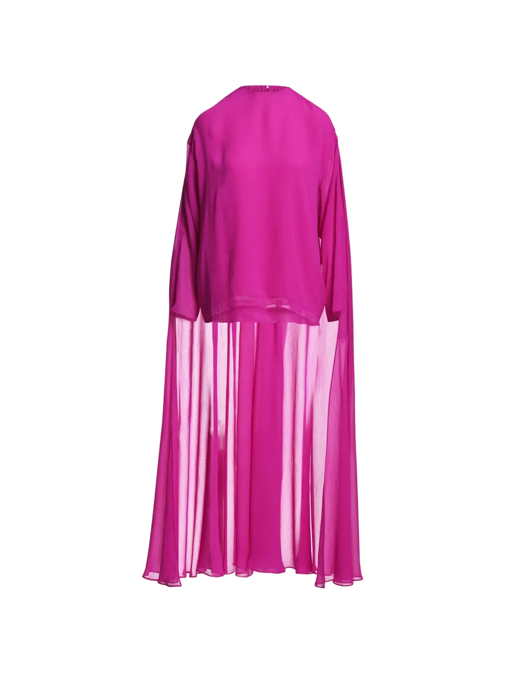Essentiel Antwerp Kiyoki cape-overlay long-sleeved blouse Roze