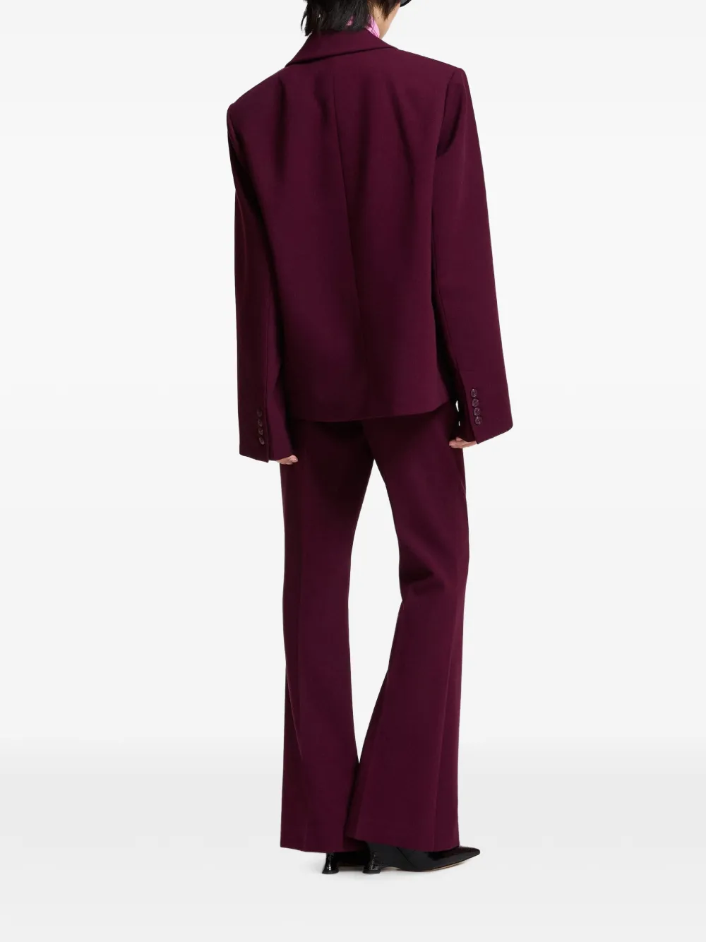 Essentiel Antwerp Kosy oversized blazer met dubbele rij knopen Rood