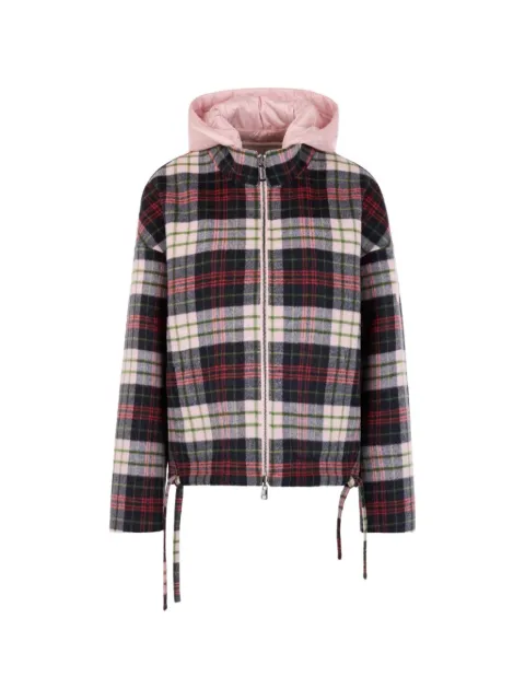 MARCCAIN check-pattern reversible jacket