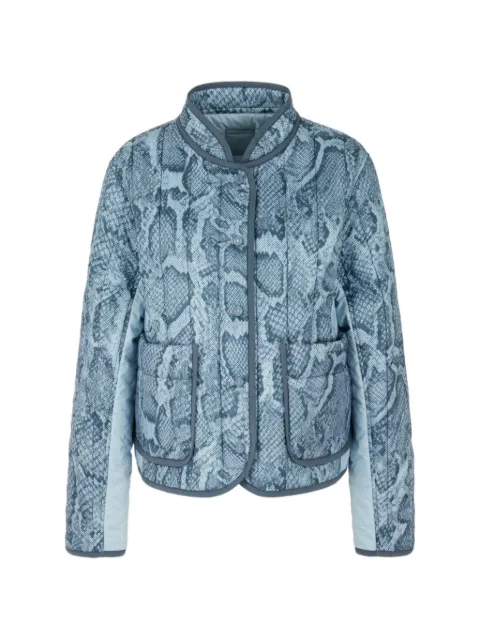 MARCCAIN reversible quilted snake-print jacket