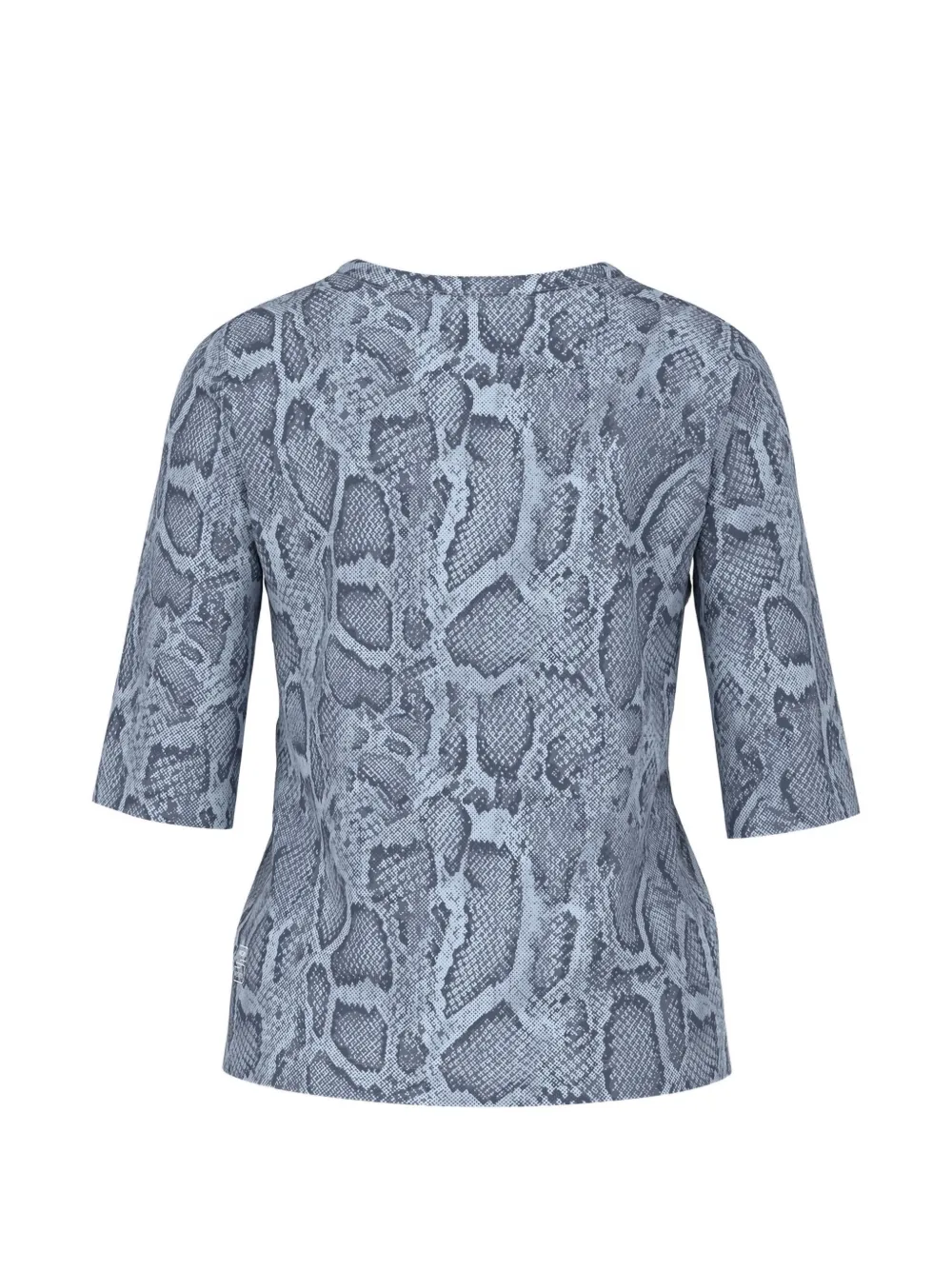 MARCCAIN snakeskin-print T-shirt Blauw