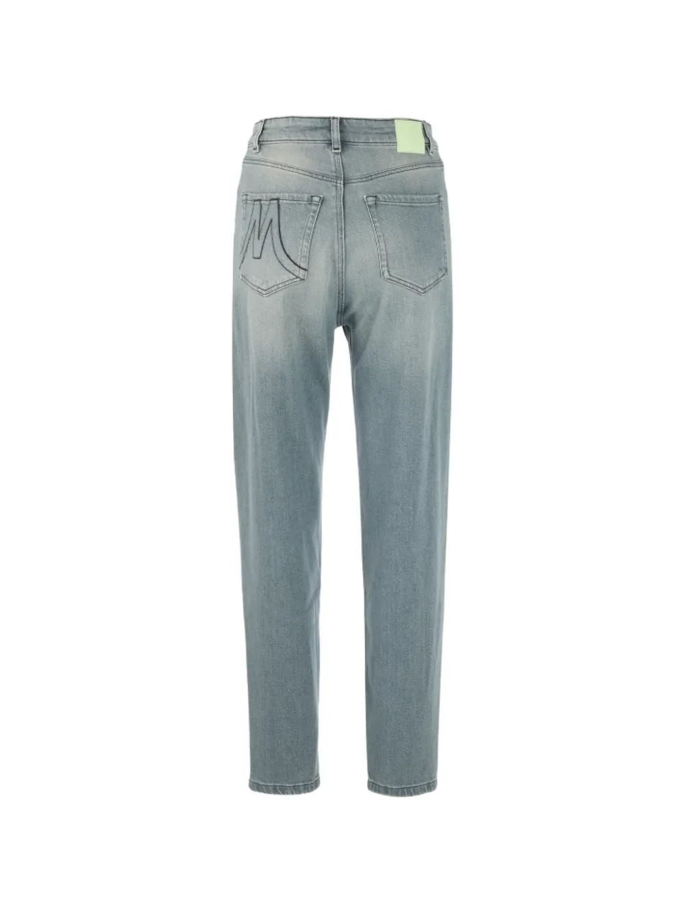 MARCCAIN Jeans met logopatch en riemlus Blauw