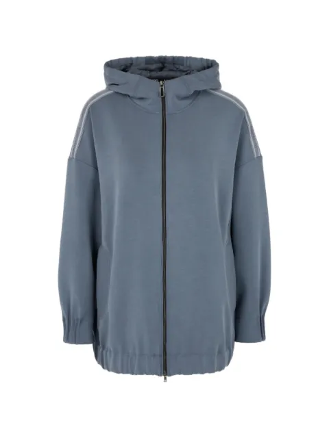 MARCCAIN Kapuzenjacke mit Logo-Streifen