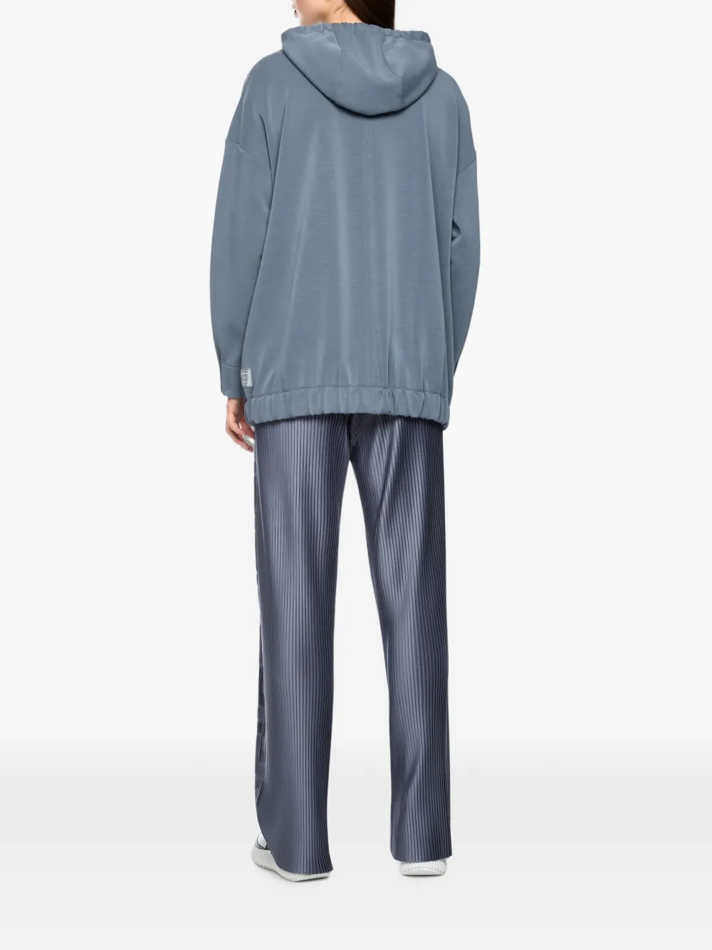 MARCCAIN Hoodie met logoband Blauw