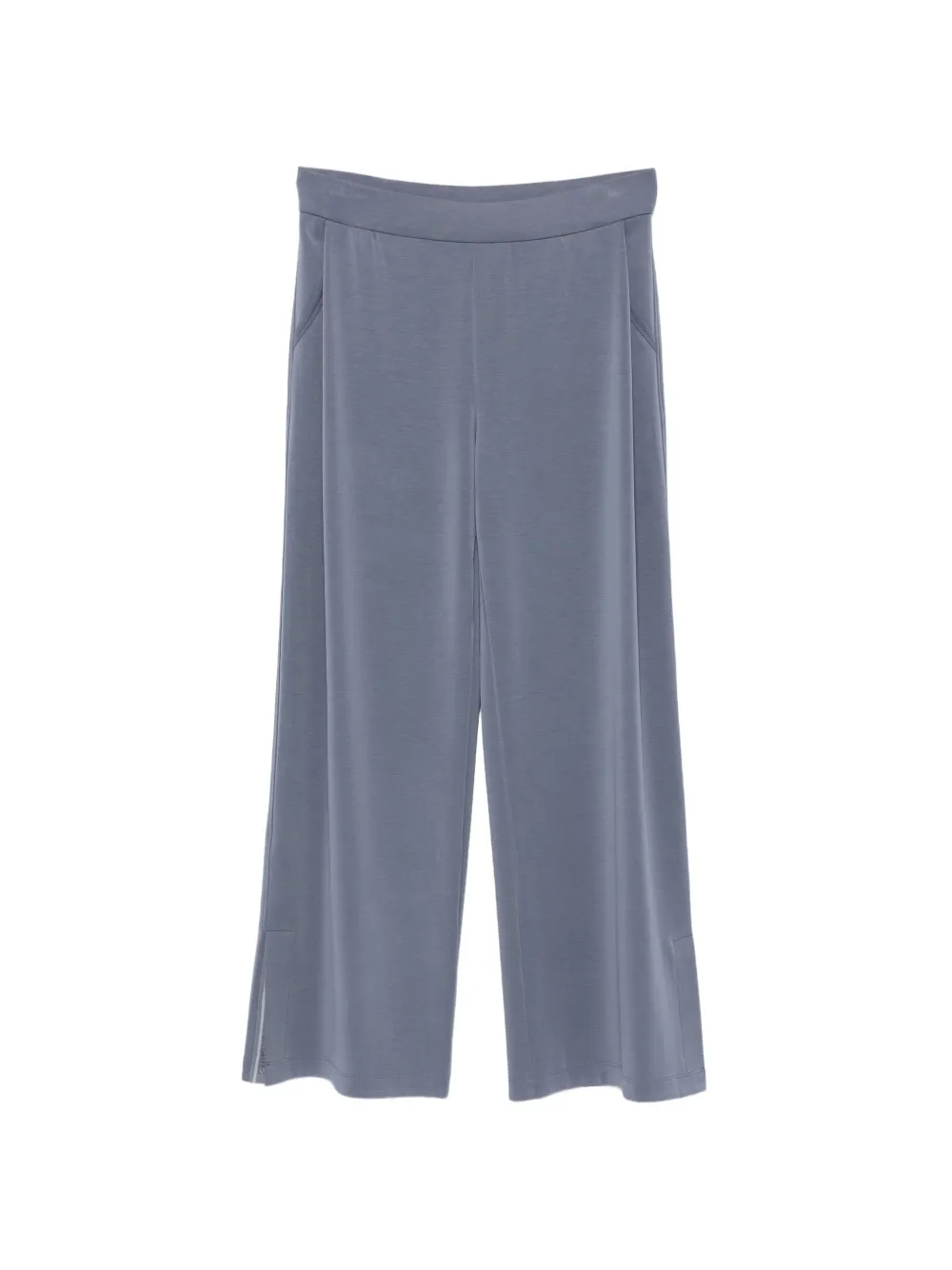 MARCCAIN side-slit wide-leg trousers Grijs