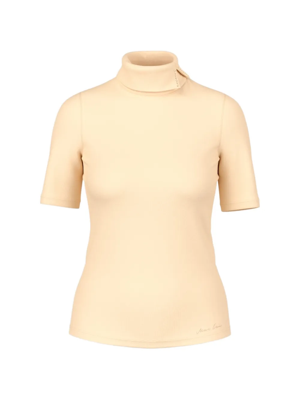 Marccain Embellished High-neck Top In Gelb