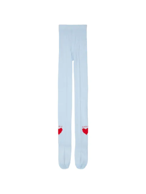 Marni Kids heart-intarsia ribbed tights