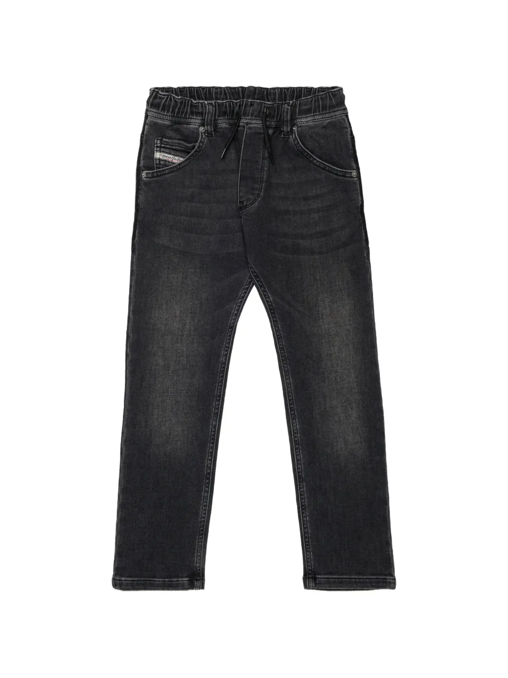 Diesel Kids Krooley Joggjeans faded-wash jeans - Nero