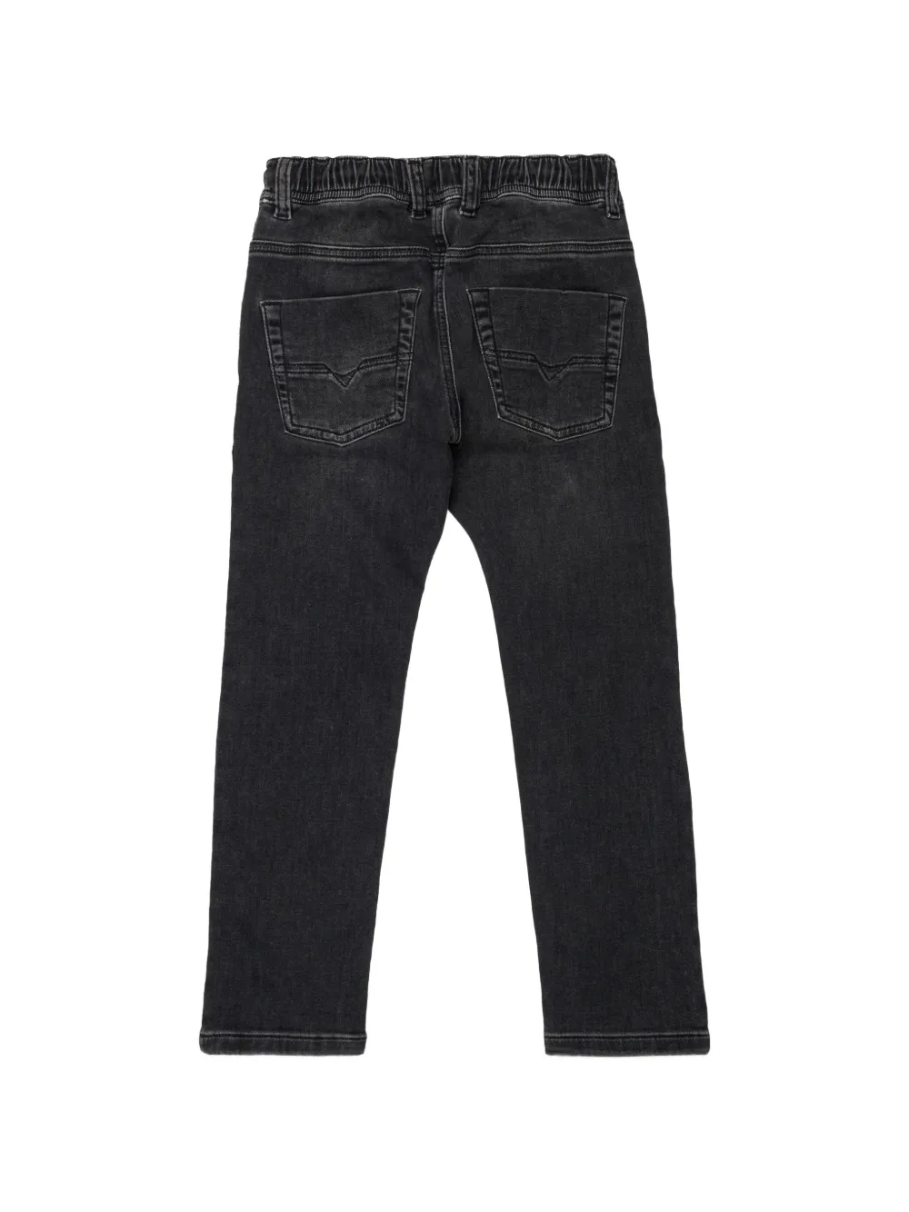 Diesel Kids Krooley Joggjeans faded-wash jeans Zwart