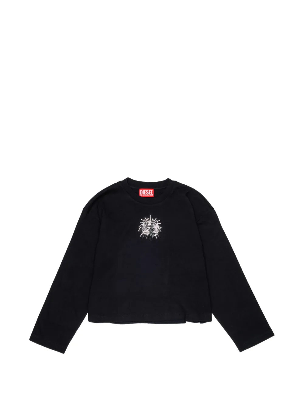 Diesel Kids logo-print T-shirt - Nero