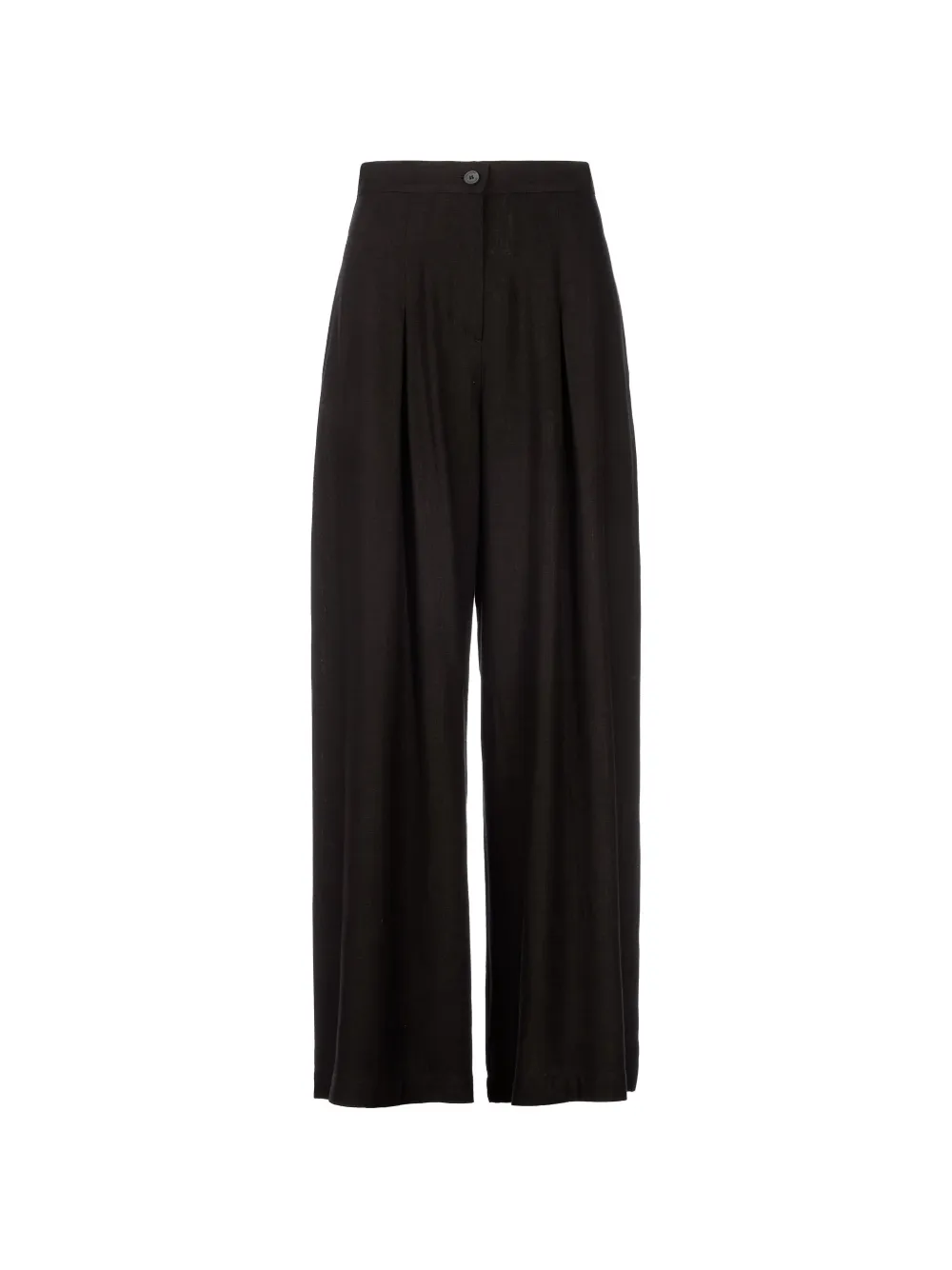 Tessitura wide-leg pleated trousers Zwart