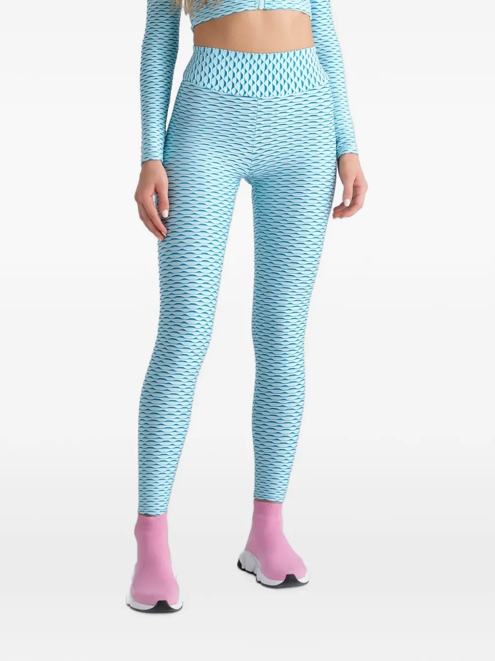 Tessitura 3D-effect performance leggings