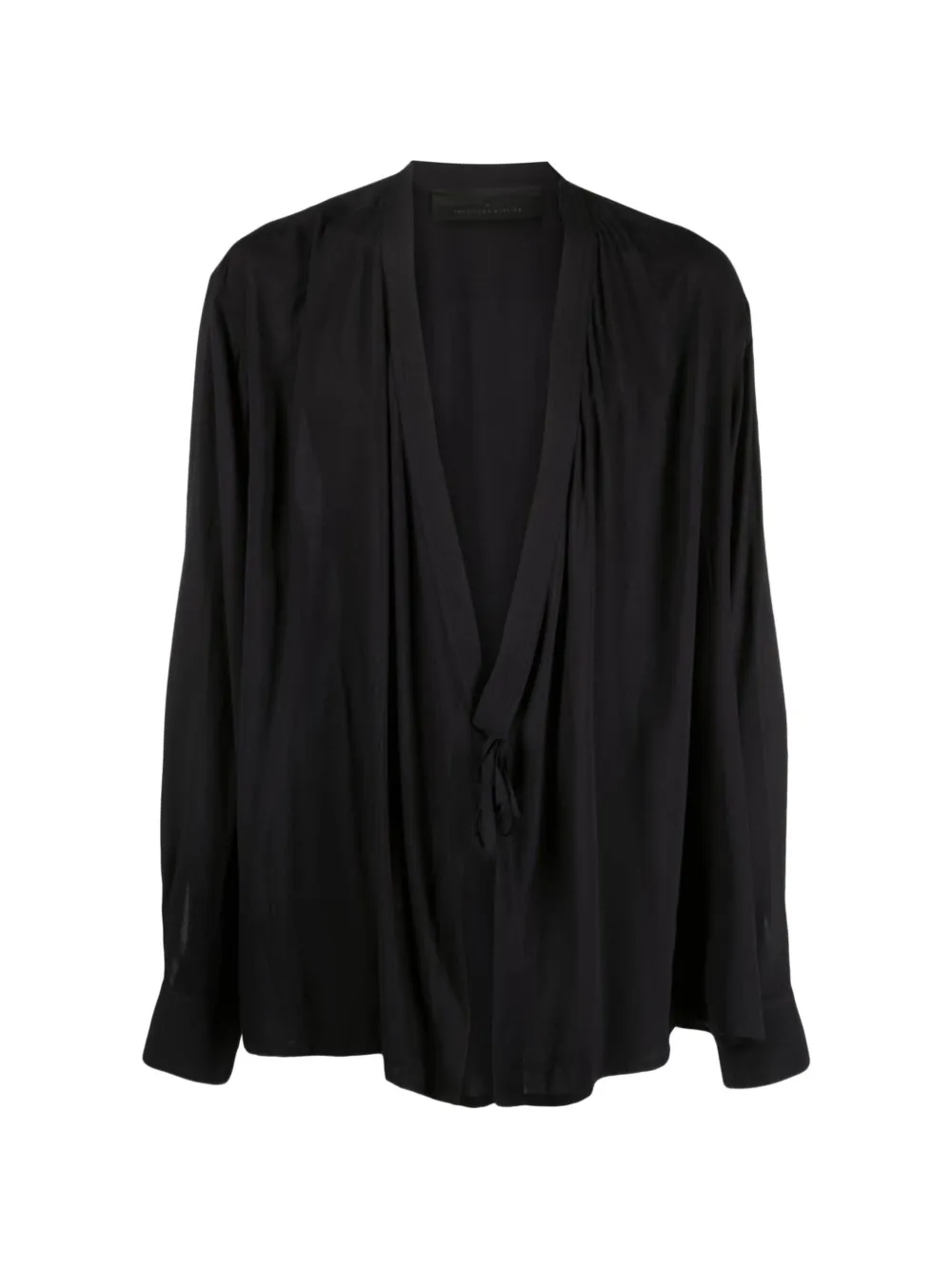 Tessitura Body Couture wrap-style shirt