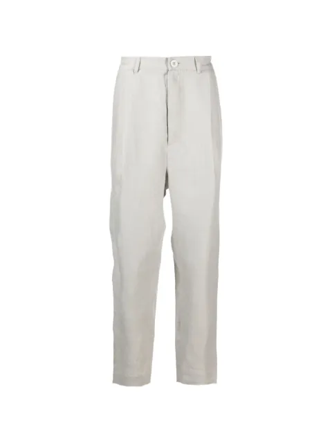 Tessitura darted tapered-cut trousers