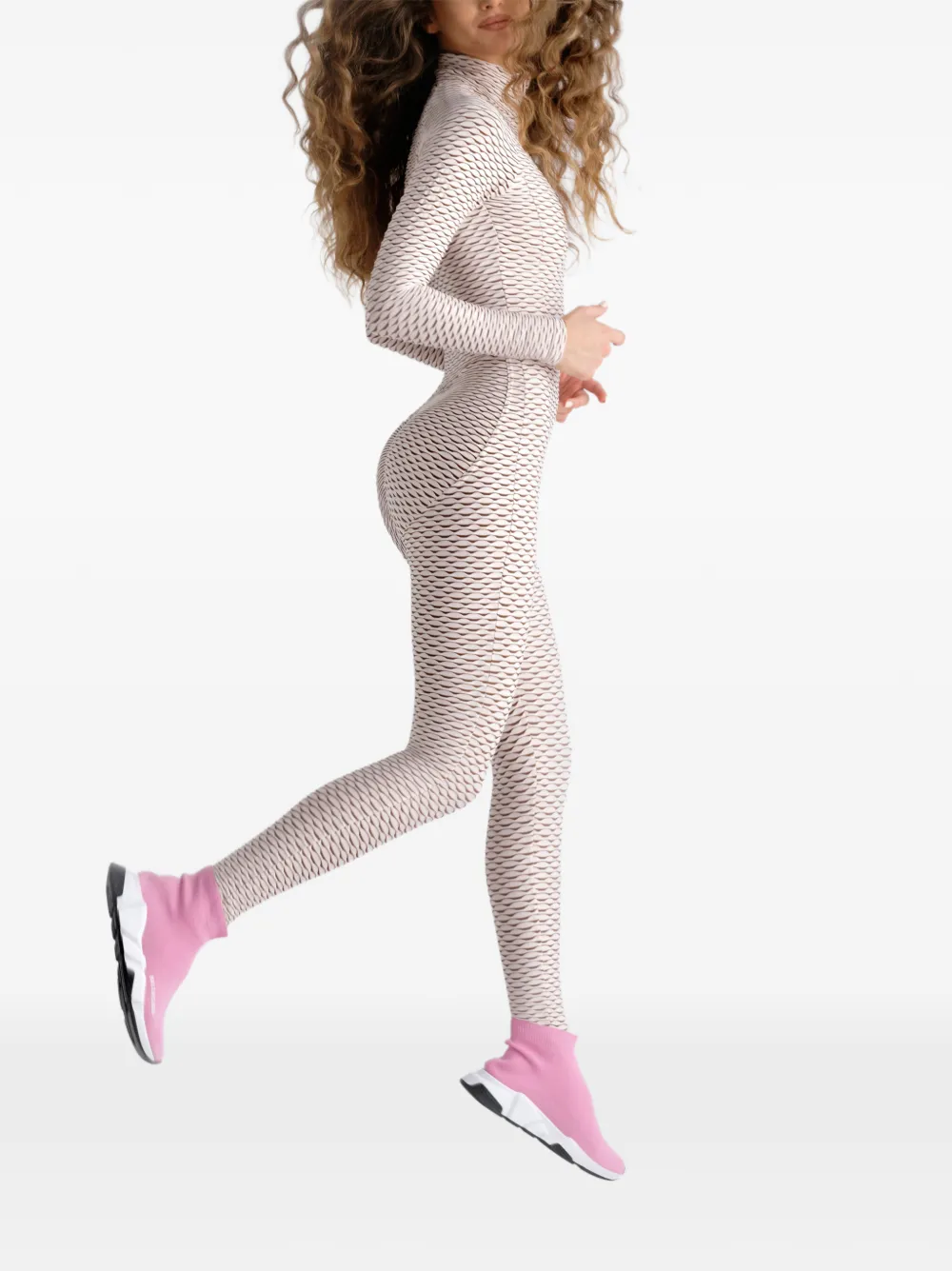 Tessitura 3D Move jumpsuit Beige