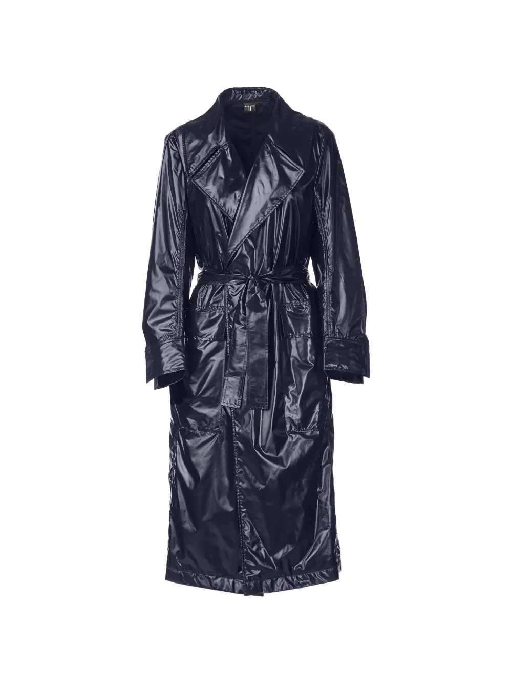 Tessitura belted waterproof trench coat