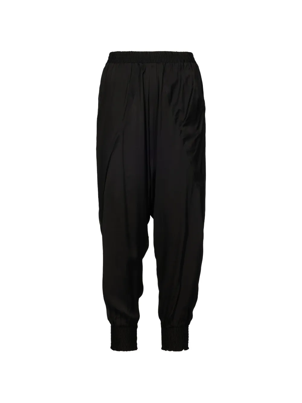 Tessitura low-crotch tapered trousers